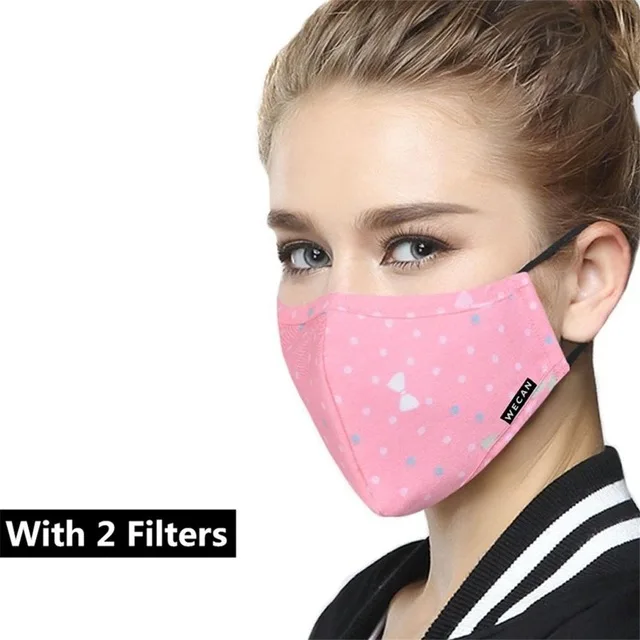 Новая Kpop хлопковая противопылевая маска N95, маска для рта от гриппа, тканевая маска для лица, респиратор с 2 фильтром, тканевая противопылевая маска, медицинская маска против РМ2, 5