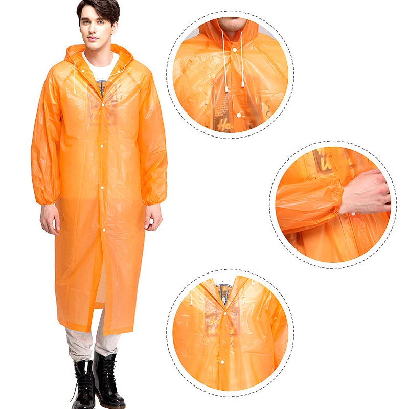 Модный женский плащ EVA, утолщенный, водонепроницаемый, дождевик для женщин, прозрачный, для кемпинга, водонепроницаемый, дождевик, костюм, Прямая поставка