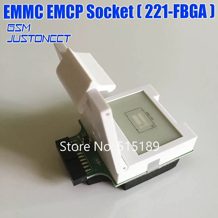 

EMMC / EMCP Socket ( 221-FBGA ) BGA221 Test Socket Adapter for UFI-Box / ufi box