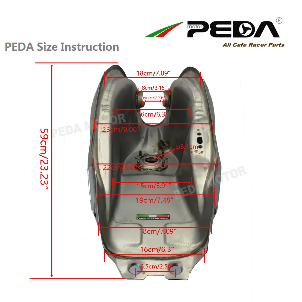 B5 PEDA Кафе Racer бак 12л мотоциклетный винтажный топливный бак Ретро бензиновый бак для SUZUKI GS 125 Gasoine банок универсальный высокое качество