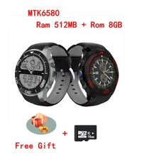 S11 плюс Смарт-часы 512 Оперативная память 8 ГБ Встроенная память 1,3 дюймов Экран Android 2.0mp камера MTK6580 gps WI-FI Bluetooth умные часы для IPhone xiaomi