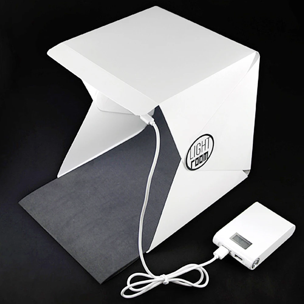 

New Portable Folding Lightbox Photography Studio Softbox LED Light Soft Box DSLR Camera Photo Background for iPhone Xiaomi
