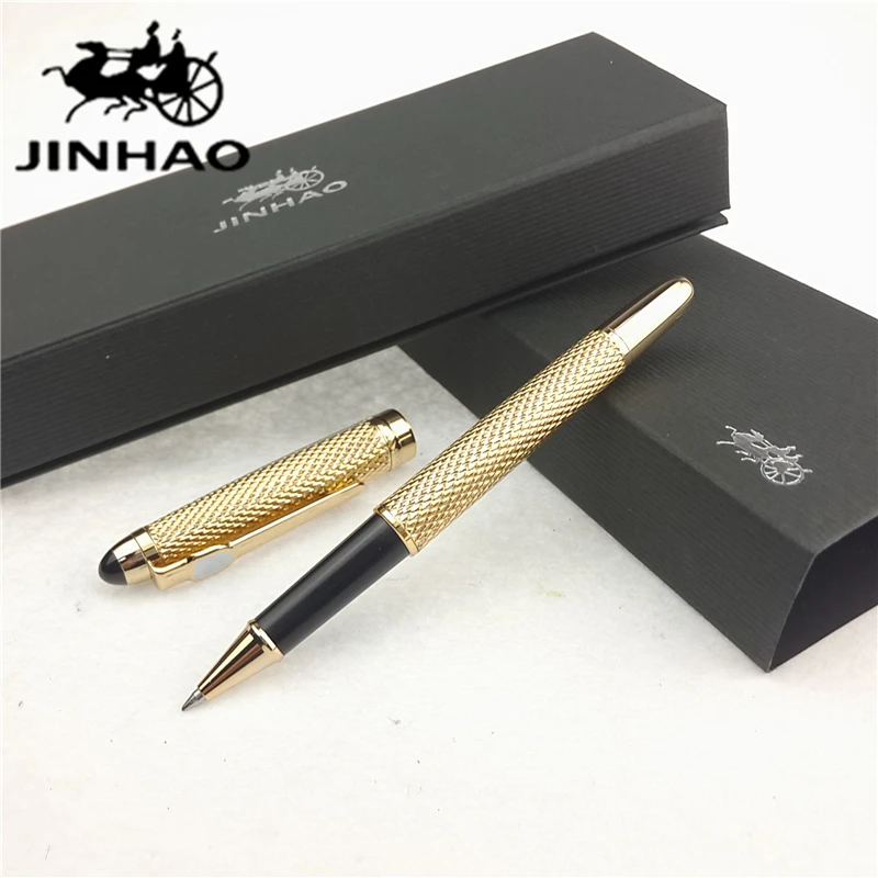 1pc/lot JINHAO 163 Roller Ball Pen 6 Colors Roller Pens Silver/Black