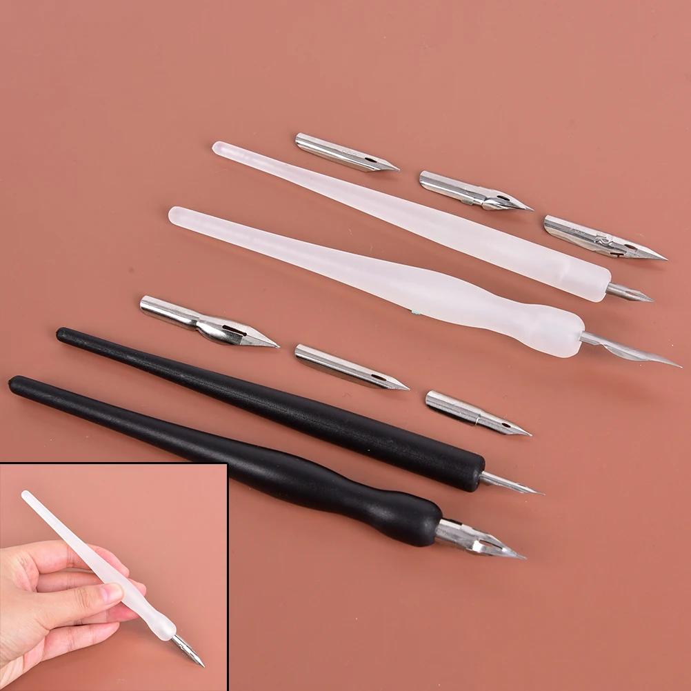 8 Pcs/Set Cartoon Comics Pen Dip Pens Set Calligraphy Drawing Tool Set