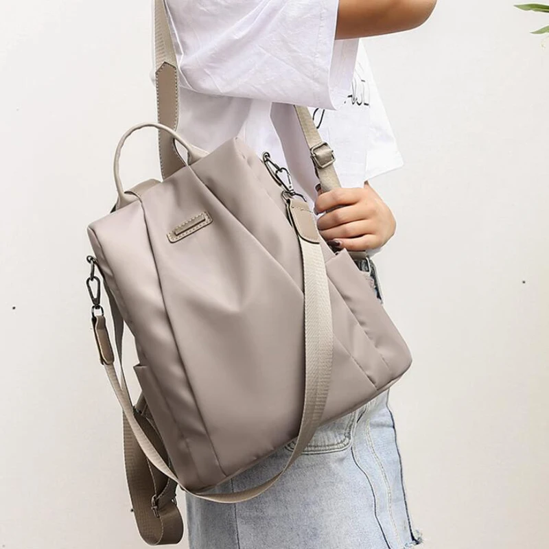 Модный рюкзак для ноутбука, нейлоновый рюкзак для компьютера, противоугонная водонепроницаемая сумка для женщин, ткань Оксфорд, Студенческая сумка для подростков