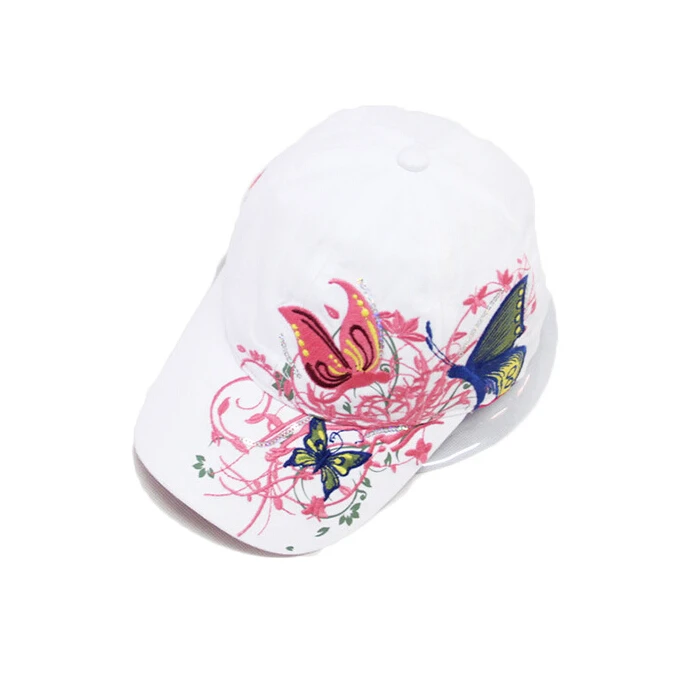 Новая мода Китай Стиль Бейсбол Кепки Мода Досуг Цветы Шапки Винтаж Регулируемый Бейсбол шляпа Кепки для Для женщин 2 цвета - Цвет: white