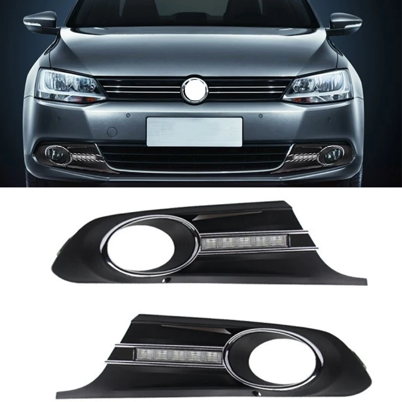 Для Volkswagen MK6 дневные ходовые огни 12В Turnnig сигнальные туман Lihgt Крышка маска