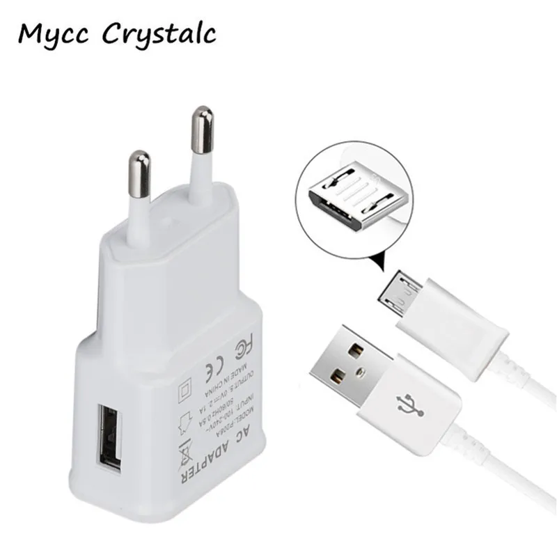 5V 2.1A EU вилка Micro USB настенное зарядное устройство + кабель для Moto G4 Plus G2 G3 Play ZTE Blade S6