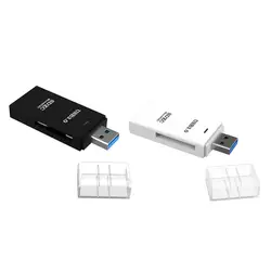 Новый 1 шт. 2 в 1 Мини Портативный 5 Гбит/с Высокая скорость USB 3,0 устройство чтения карт памяти для ноутбука Настольный ПК компьютер высокое