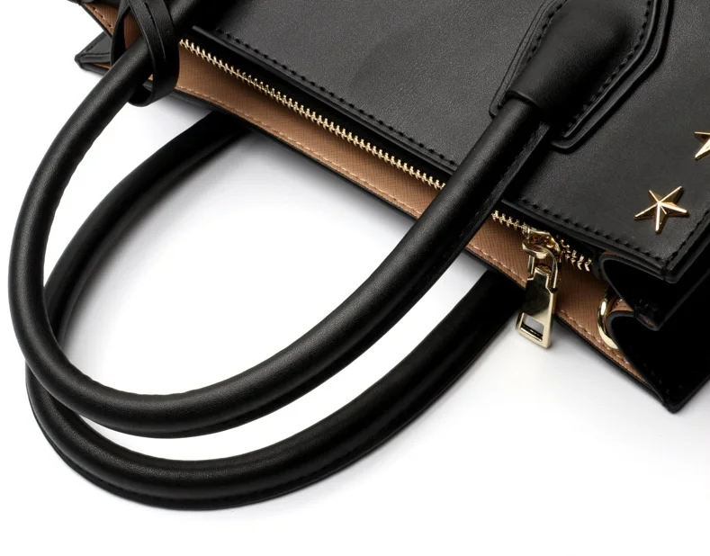 Female Rivets Genuine Leather Bags For Women Luxury Handbags Woman Bag Designer New Star Portable Ladies Shoulder Handbag19