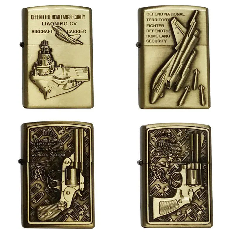 

Cool Lighter Metal Kerosene Oil Lighter Gasoline Dragon Refillable Cigarette Accessories Retro Men Gadgets Lighters