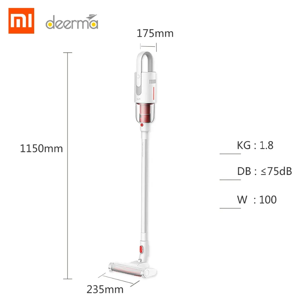 Xiaomi Deerma VC20 пылесос с низким уровнем шума Ручной беспроводной Авто вертикальные