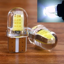 

ANTINIYA 2PCS LED 194 168 W5W COB 8 SMD Parking Bulb Headlight Auto Dome Car Side Lamp License Light Auto Dome Car Side Lamp