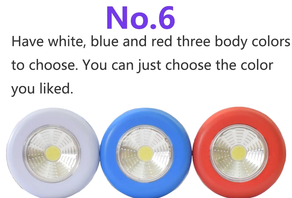 3 Colors COB Touch Light8