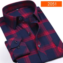 Новое поступление Модный комплект в клетку для мужской на зиму и осень супер большой hihg качества Формальные футболки с длинными рукавами больших размеров M-5XL 6XL 7XL 8XL 9XL