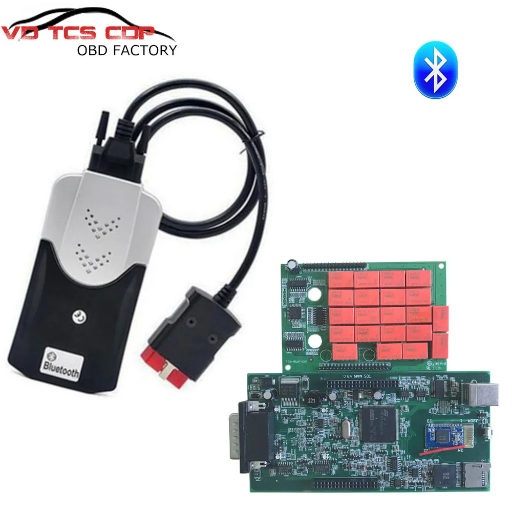 

many outward box can choose!! VD TCS CDP PRO plus with Bluetooth 2015.3 R3 /2016R0 green PCB with nec RELAYS Diagnostic tool
