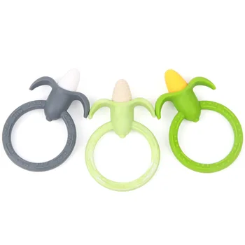 

Baby Teething Nursing Silicone Corn Food Grade Teether BPA Free Silicone Bracelets Baby Teether