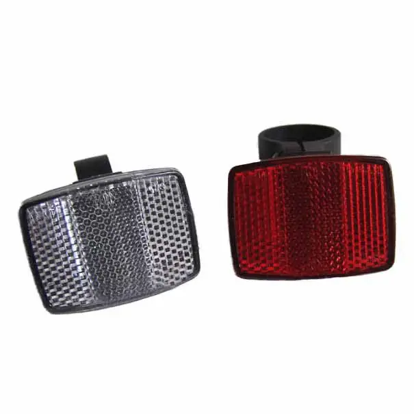1 Pair Cycle Bicycle Bike Light Reflector Rear Front For Handlebar
