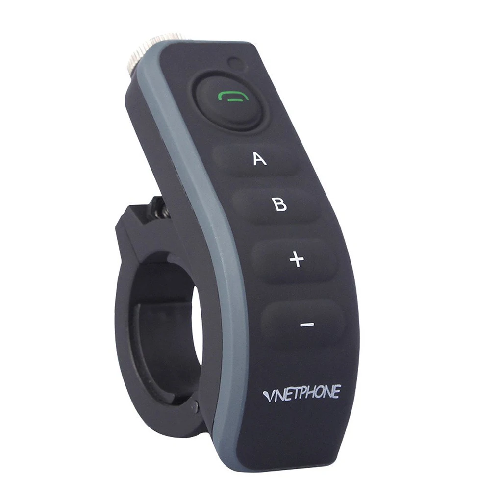 Vnetphone V8 мотоциклетный шлем Bluetooth Интерком всепогодный переговорный гарнитура пульт дистанционного управления руль с FM NFC