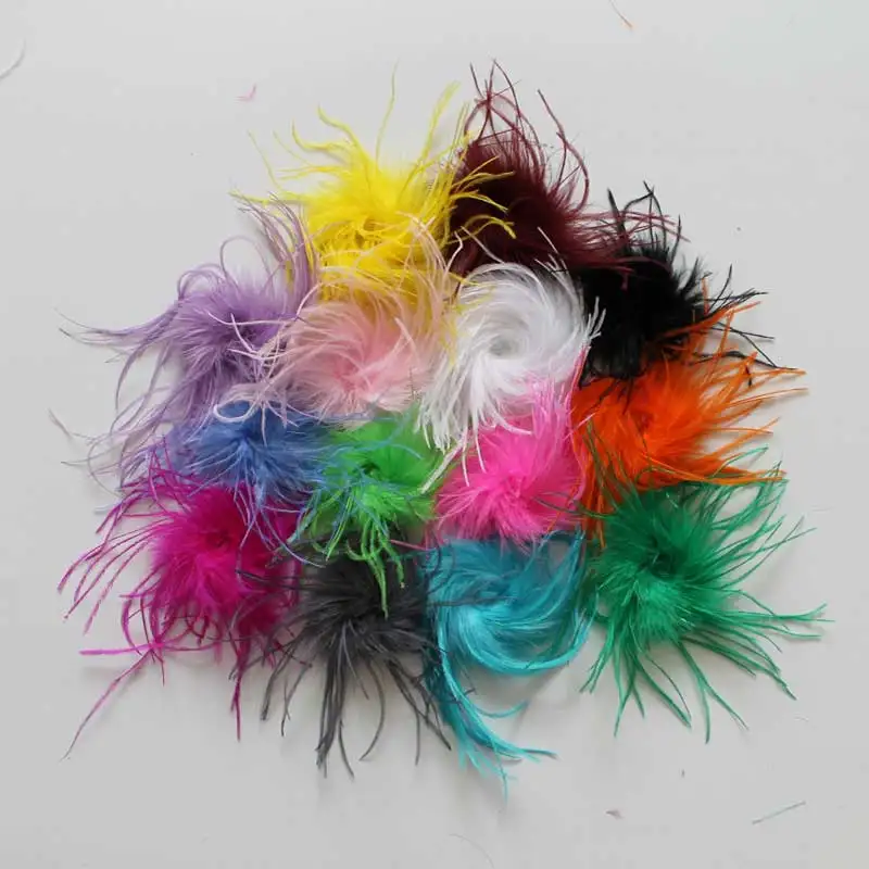 

DHL shipping 400pcs/lot Straight Wholesale Ostrich Feathers Bulk 40colors in stock