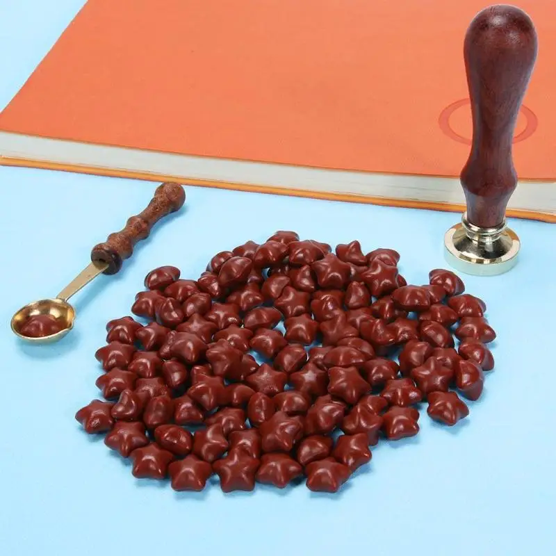 

100pcs Stamps Sealing Wax Envelope Documents Stamp Supplies Wax Granular Multicolor Sealing Wax DIY Crafts Accesories 1 2