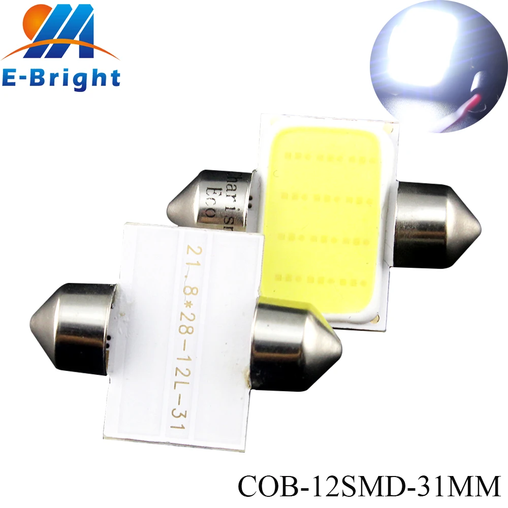 4PCS C5W COB 12 SMD 31MM 36MM 39MM 41MM C5W 1.5 W Car LED Festoon Dome ...