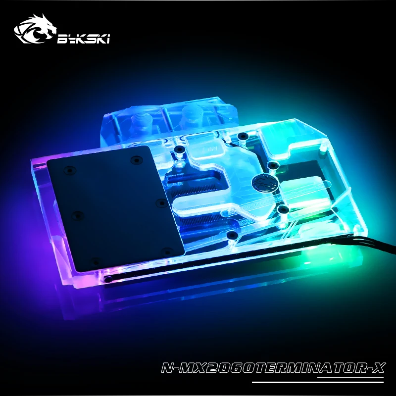 Best Price Bykski Block use for MAXSUN RTX2060 6G TERMINATOR V2 / Full Cover Copper Water Block / GPU Radiator /A-RGB / RGB AURA Best Price Bykski Block use for MAXSUN RTX2060 6G TERMINATOR V2 / Full Cover Copper Water Block / GPU Radiator /A-RGB / RGB AURA