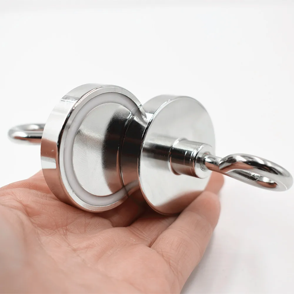 Strong powerful round Neodymium hook 2pc D42mm salvage