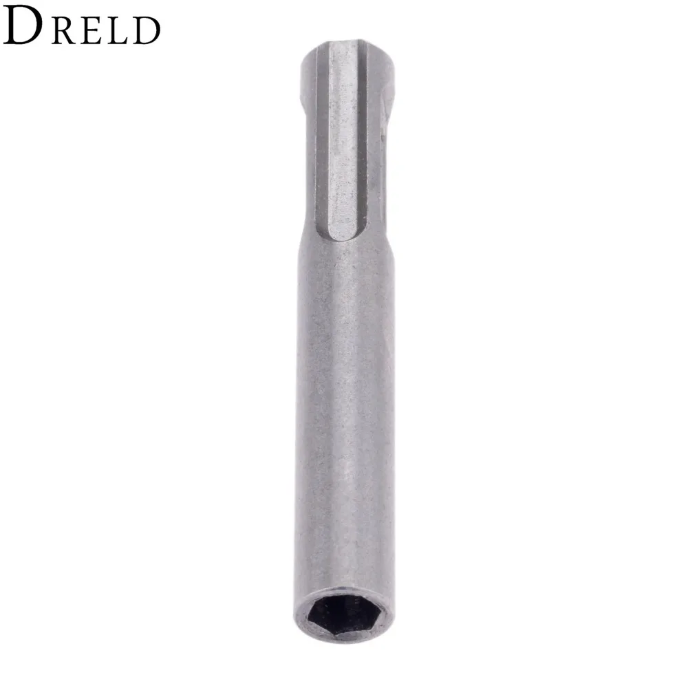 DRELD 1pc 1/4" SDS Hex Hammer Socket Nut Impact Driver Adapter Drill