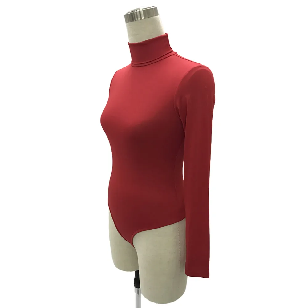 Turtle Neck Bodycon Bodysuit for Women