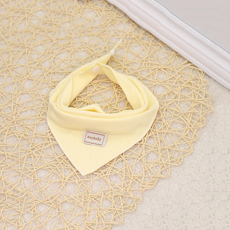 

2019 New Arrival Baby Caps&Bibs Double Layer Cotton Material Infant Saliva Towel Solid Bib&Hat Non-irritating Adjustable Bibs