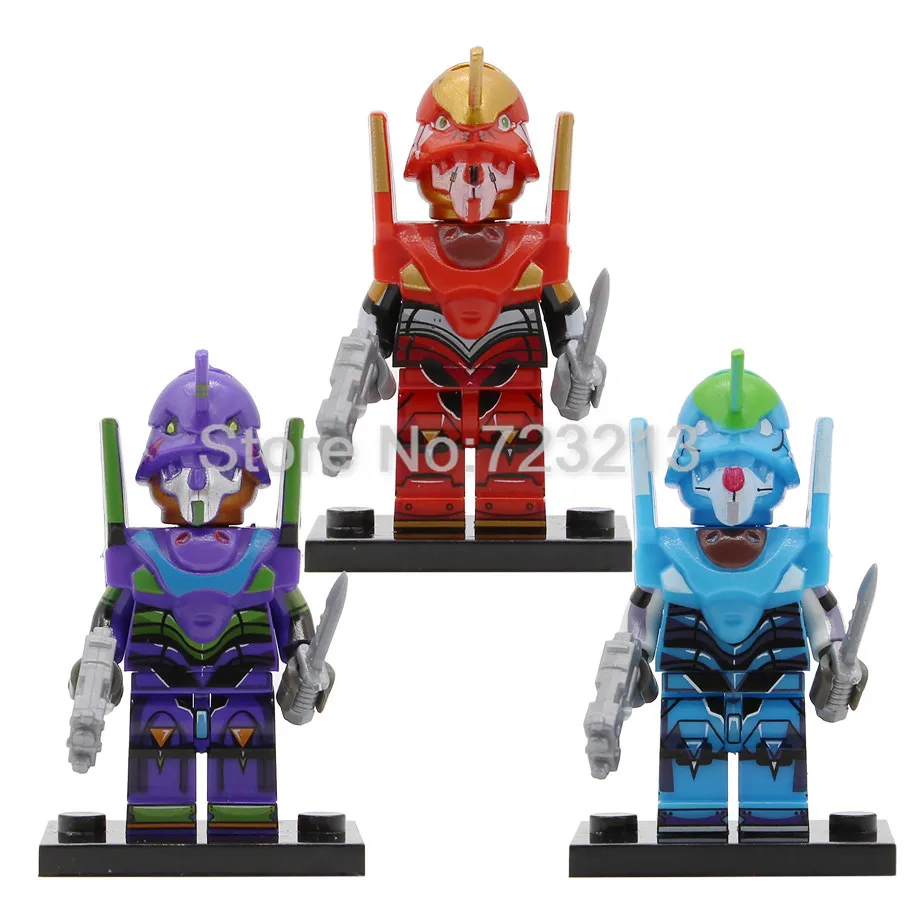 

Single Sale EVA EVA00 EVA-2 Cartoon Figure EVANGELION PROTOTYPE Production Building Blocks Bricks Kits Model Toys PG8237