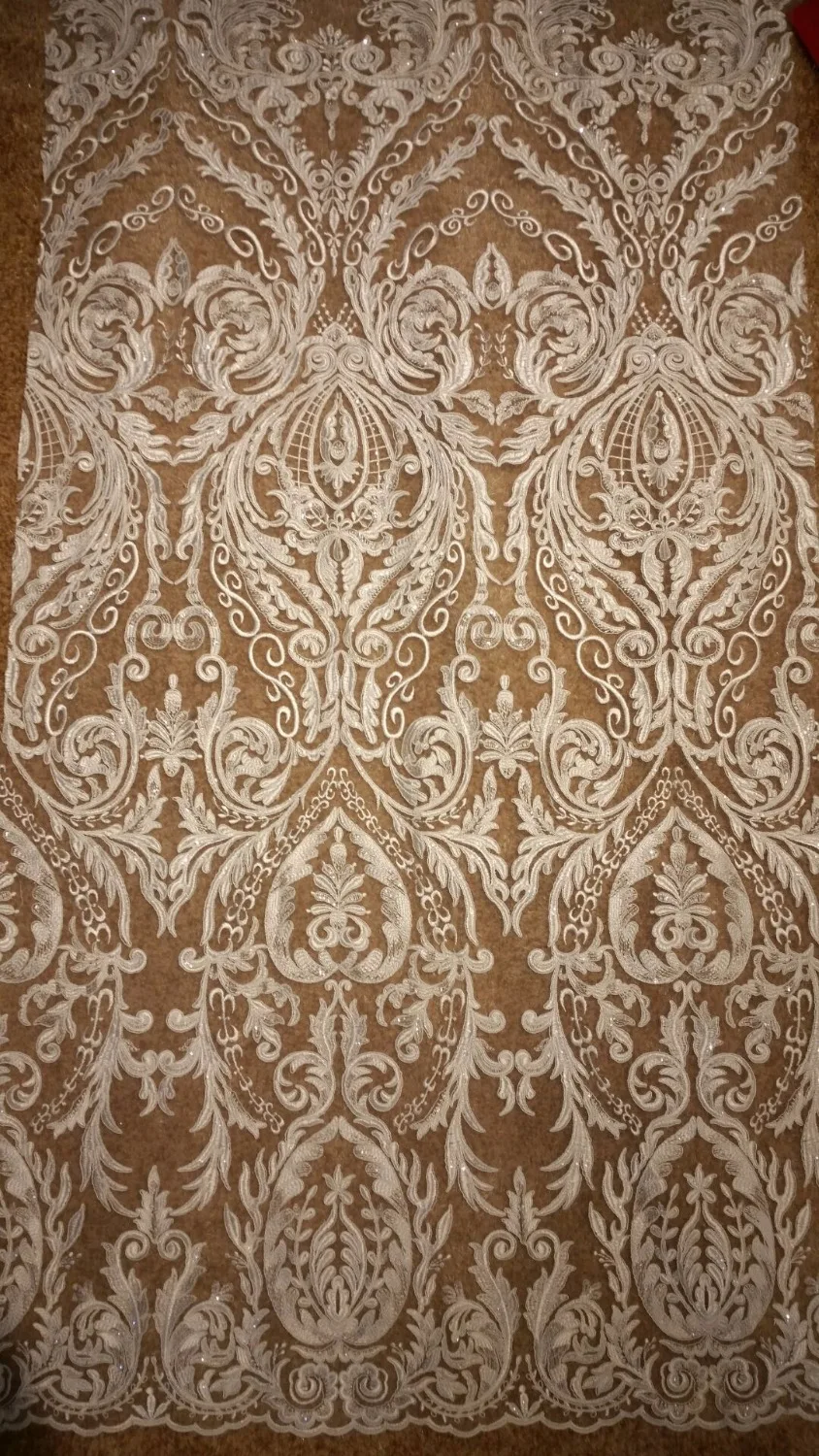

Nigerian French Lace Fabrics 2017 African Tulle Lace Fabric High Quality African Lace sequin Wedding Fabric For Dress