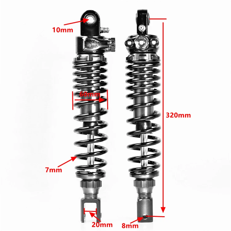 Универсальный 320 мм/12," мотоцикл амортизатор задняя пневматическая подвеска для Yamaha Honda мотор скутер BWS XMAX ATV