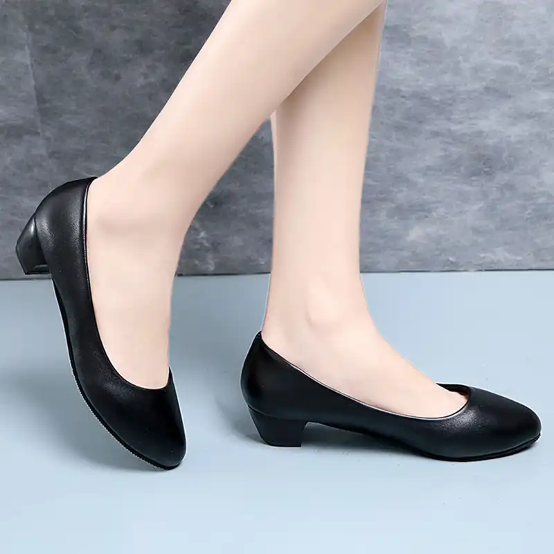 low heel slip on shoes