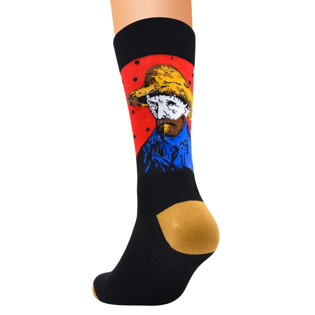 Оптовая продажа 60 пар Ретро Art Для мужчин носки Ван Гог серии живопись Винтаж забавные носки хлопковые повседневные Бизнес носки мужские
