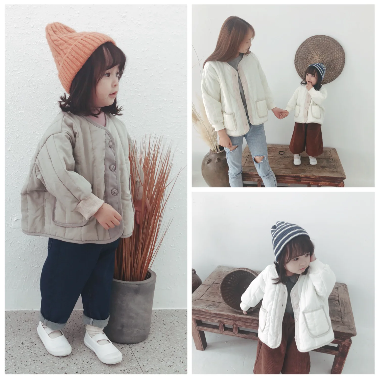 

Mom and Daughter Matching Clothes Winter Jacket for Boys Girls Family Look Snow Wear Cotton Clothing Mother & Kids Outerwear