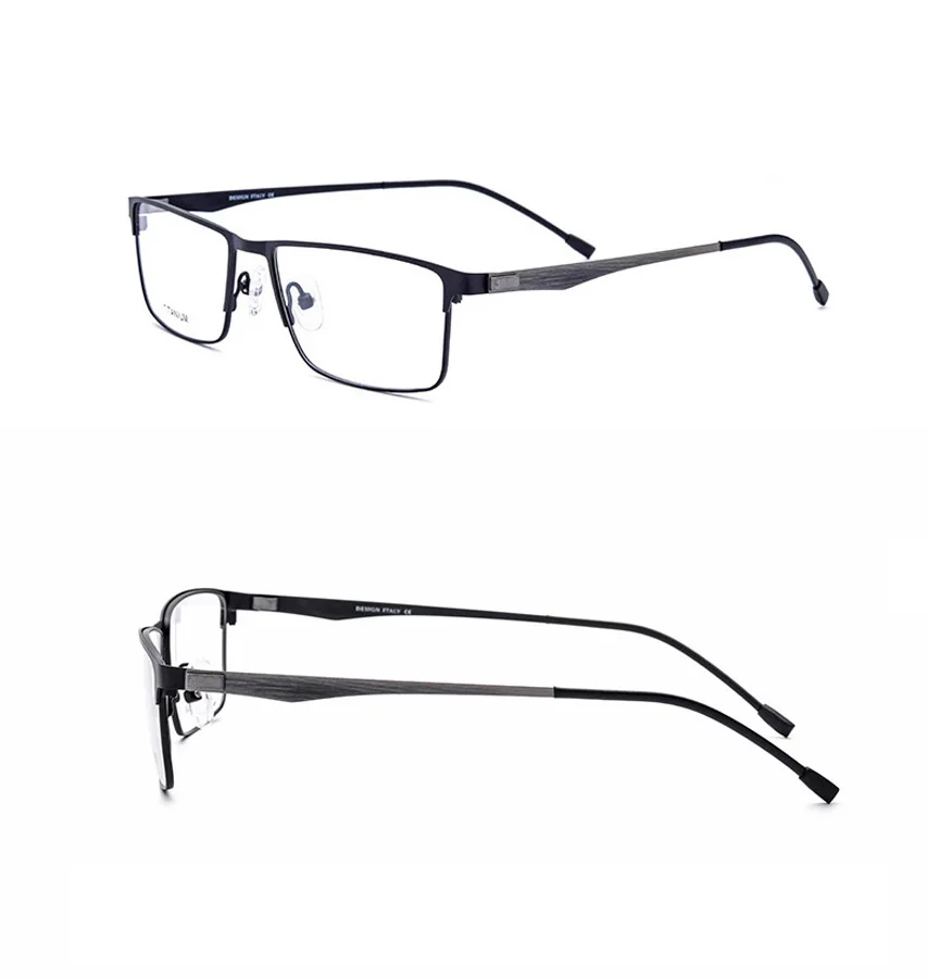 Glexal сплав рецепт очки для мужчин Сверхлегкий квадратный близорукость очки металлические оптические рамки безвинтовое