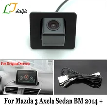 Laijie Telecamera di Backup Con Cavo Adattatore Per Mazda 3 Mazda3 Axela Berlina BM 2014 ~ 2017/OEM Monitor Vista Posteriore Compatibile fotocamera