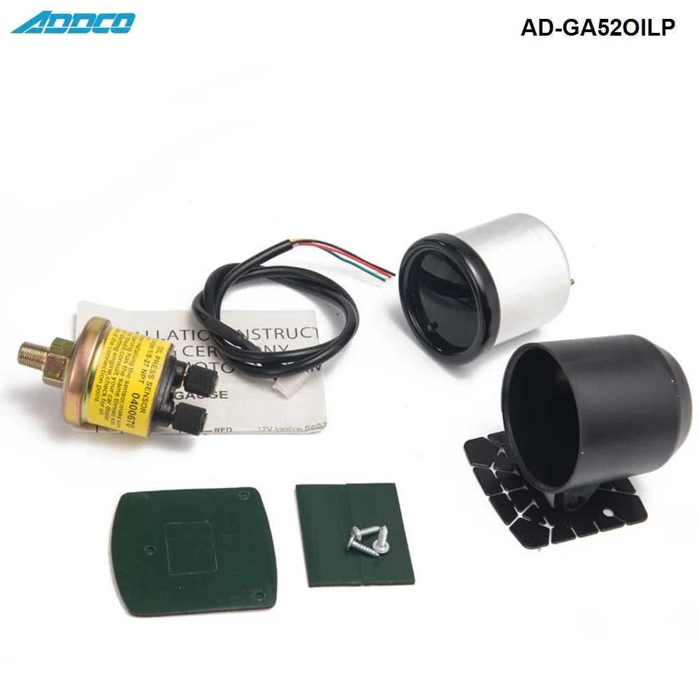 " 52 мм 7 цветов светодиодный датчик давления масла для автомобиля с датчиком и держателем AD-GA52OILP