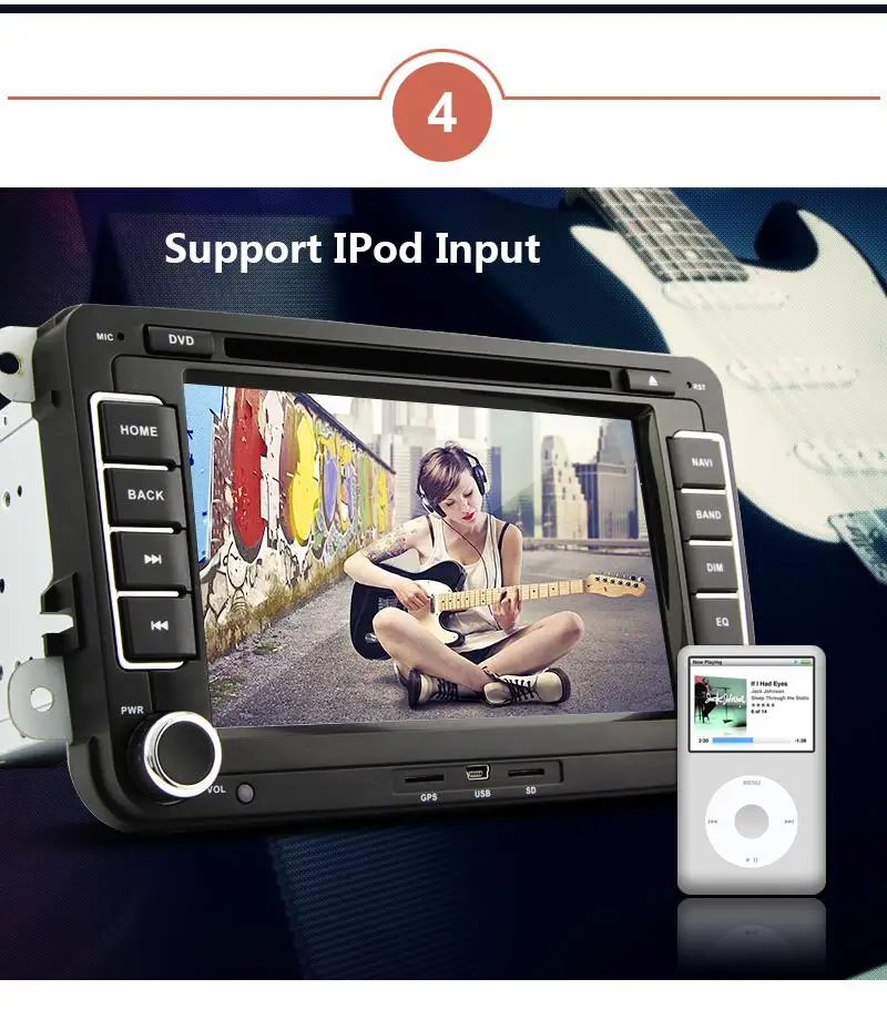 Cheap 7 inch 2 Din Car DVD Player Stereo Navigation For VW POLO GOLF PASSAT CC JETTA TIGUAN car radio gps with Bluetooth SWC Map 3