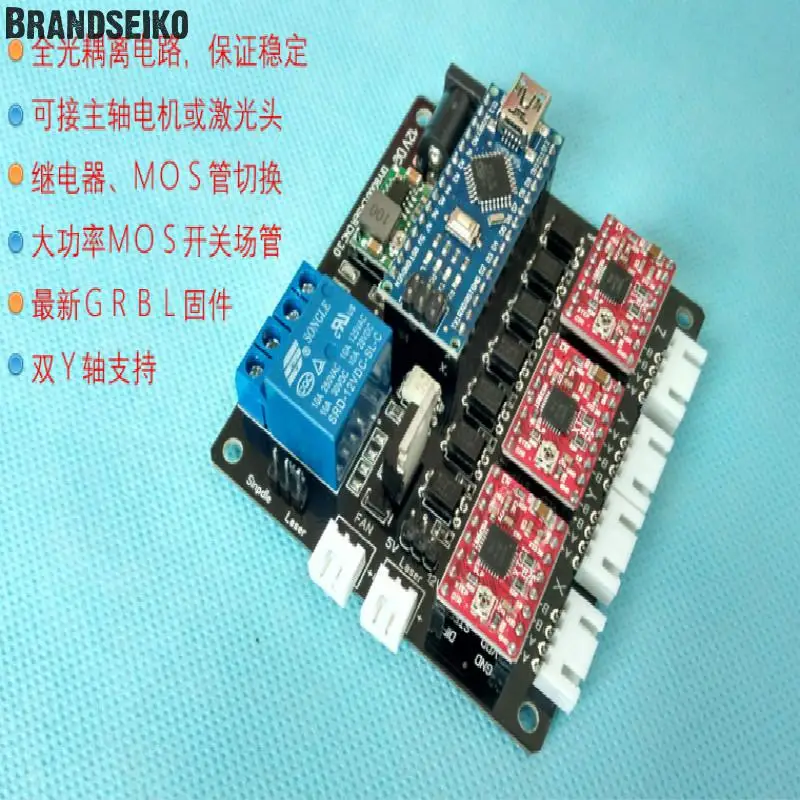 

Diy Small Engraving Machine, Laser Machine Dedicated Usb 3 Axis Control Panel Grbl