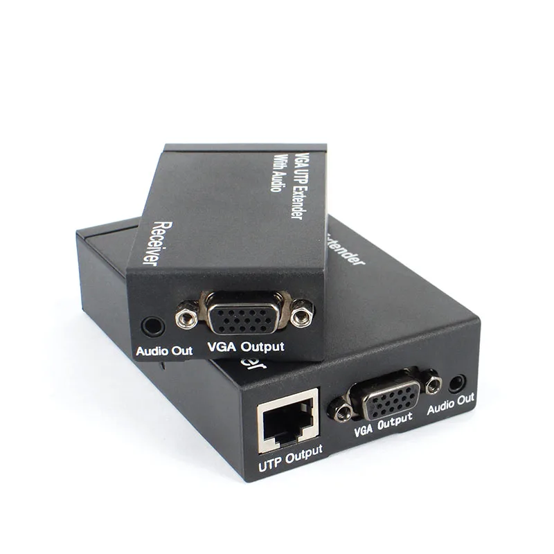 VGA extender 100M range, 200M range, 300M range, single cable signal