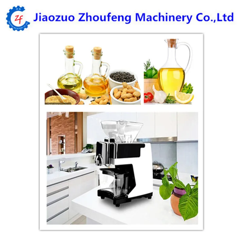 

Mini automatic oil press machine commercial home oil extractor expeller presser hot and cold press seed oil making machine ZF
