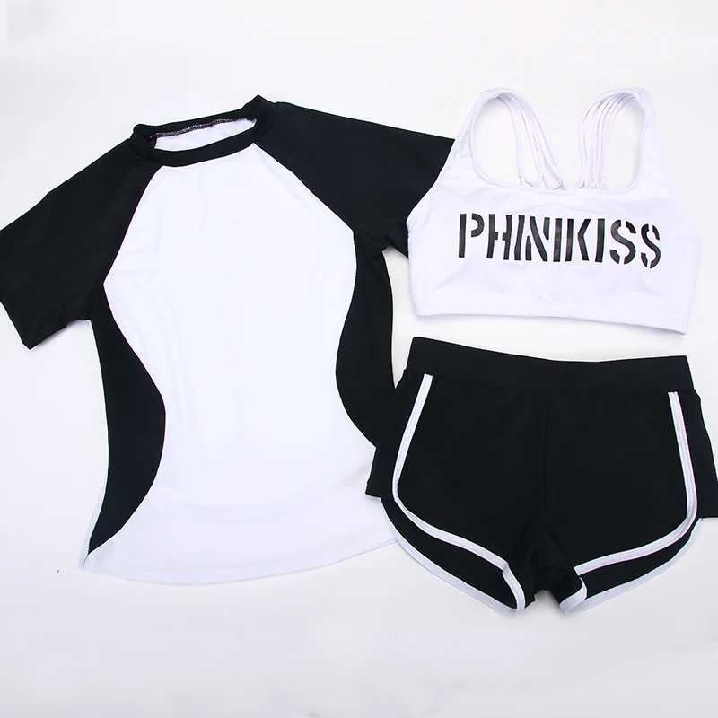 2017 New Sexy Tankinis Set Top Women Tank Push Up Sport 3 Pieces Bathing Suits Thong Swimwear Female Large Size Swimsuits