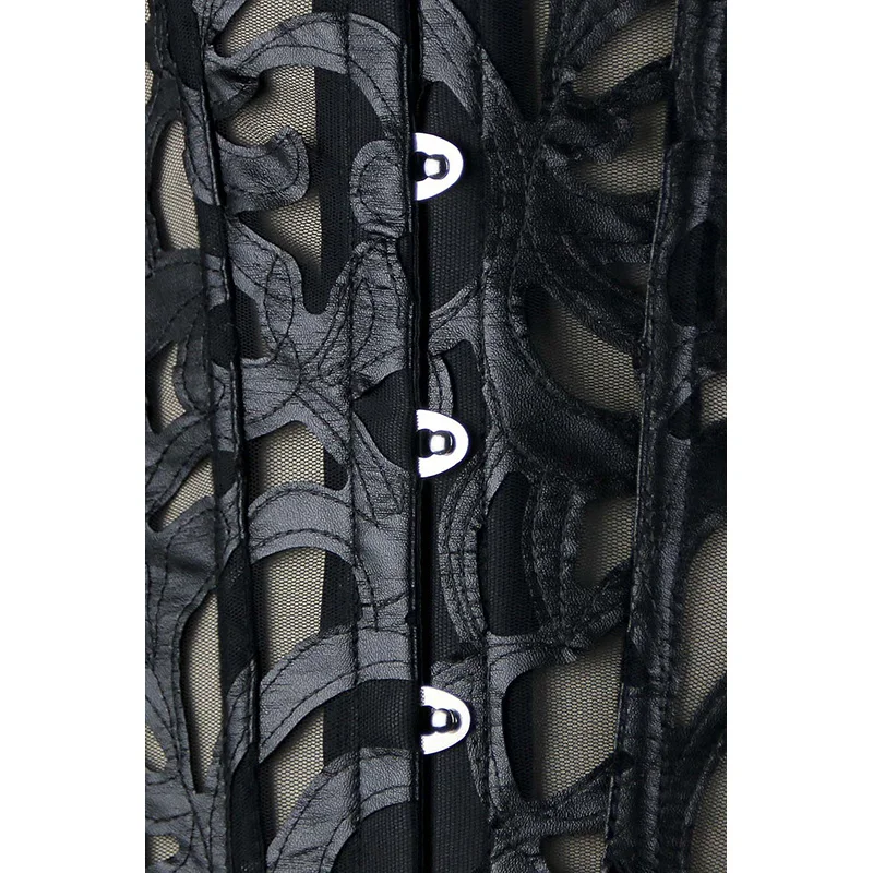 Lace Corset Sexy Bustier Mesh Corselet Summer Underwear Clothing Black White Lingerie G-string Slimming Party Outfits S-2XL 5 Lace Corset Sexy Bustier Mesh Corselet Summer Underwear Clothing Black White Lingerie G-string Slimming Party Outfits S-2XL 5