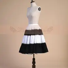 Женская модная кружевная садовая юбка с подходящим цветным дизайном и кружевной отделкой