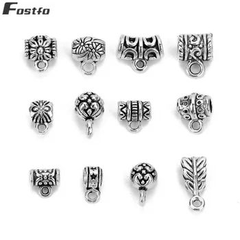 

Fostfo 20pcs/set Fashion Clip Bail Beads Findings DIY Supplies Accessories Pendant Clips Pendants Clasps Jewelry Making