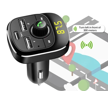 

FM Transmitter Bluetooth Car Kit MP3 Player LED Dual USB 3.1A Car Charger Voltage Display Micro SD TF Music Playing