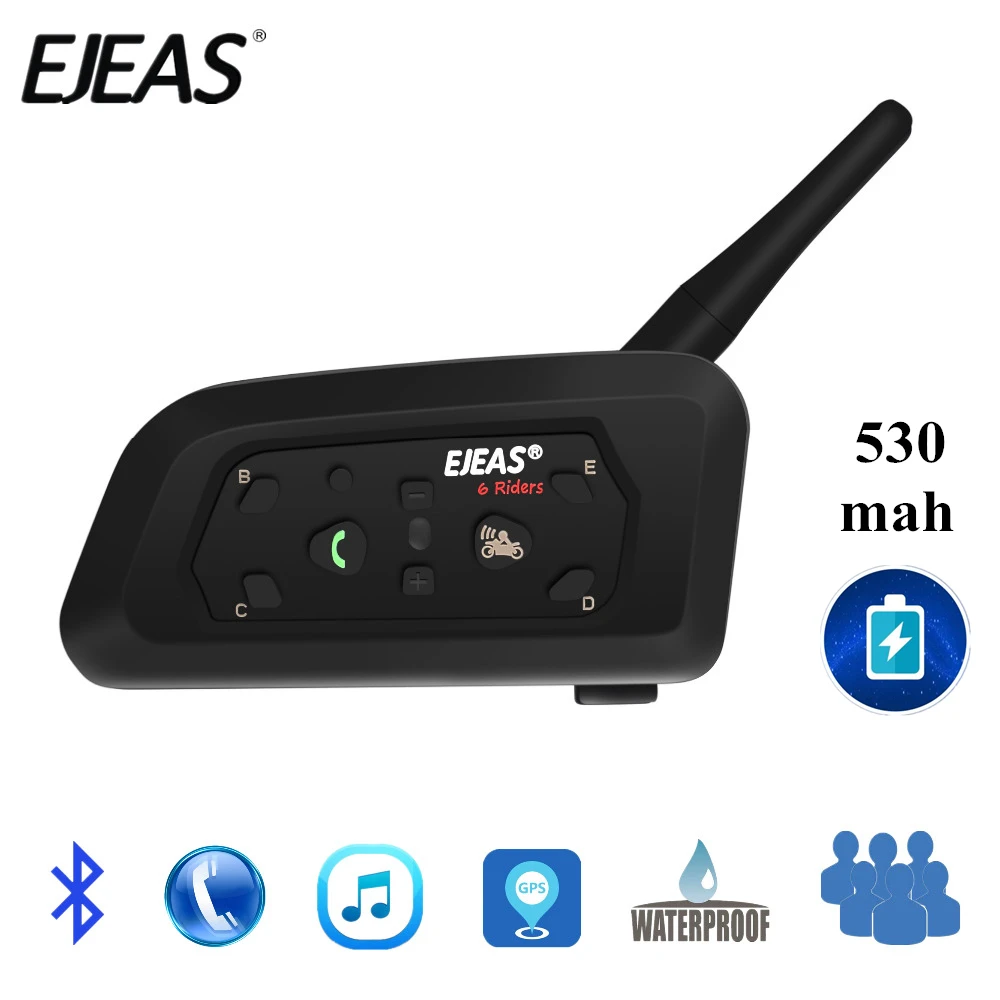 New EJEAS V6 Bluetooth font b Motorcycle b font Communicator Helmet Intercom font b Headset b